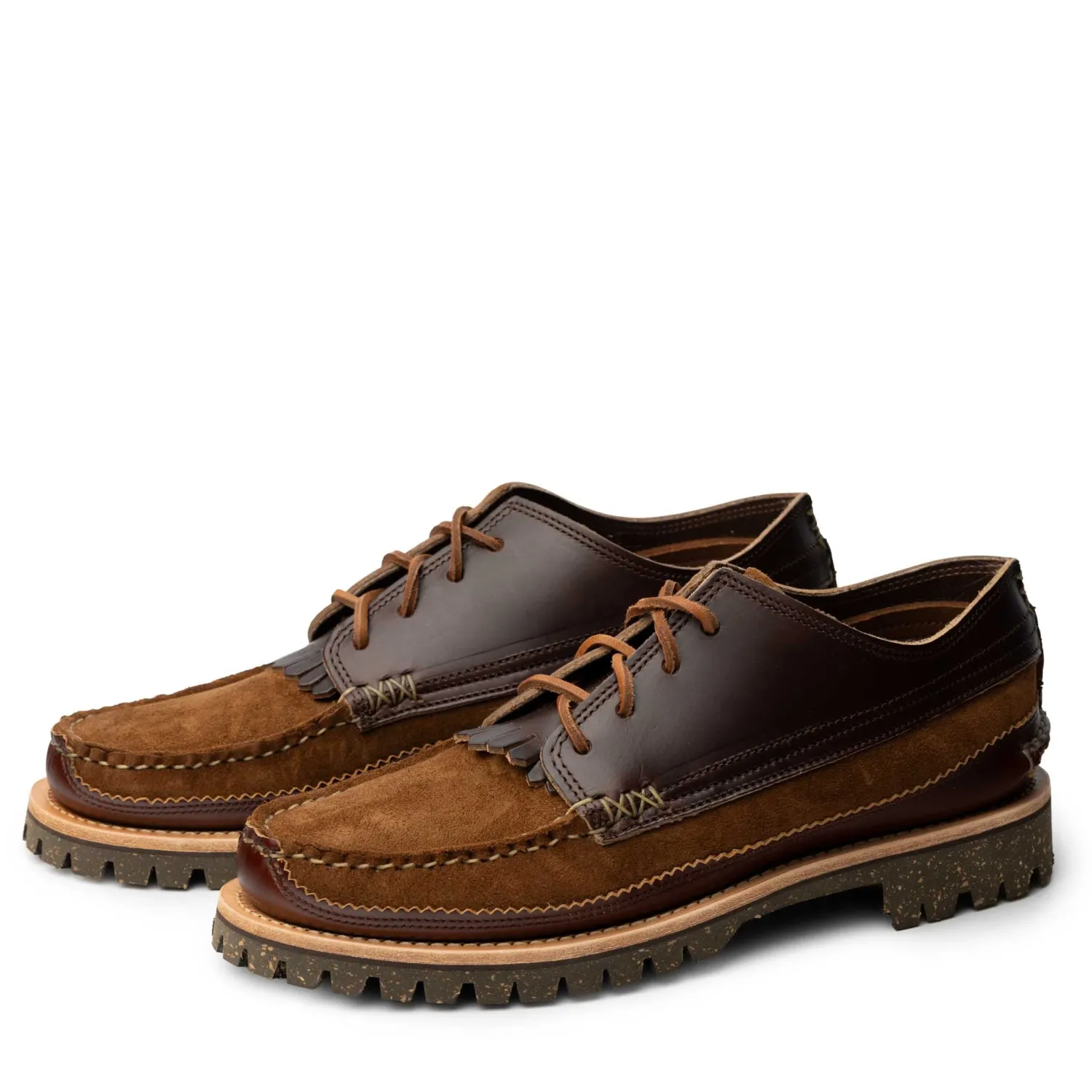 Yuketen Yuketen<Semi Handsewn Maine Guide Ox DB w/Kiltie FO Snuff x G Brown